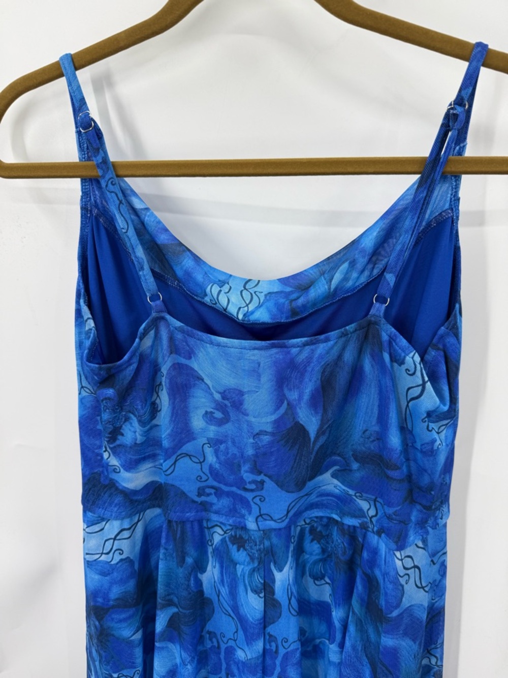 BTFBM Summer Floral Maxi Dress floral print and elegant spaghetti straps XL NWT - Picture 5 of 14